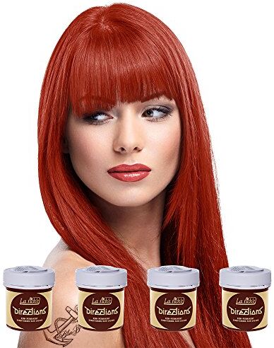 La Riche 4 Confezioni Di Tinte Per Capelli Da 88ml  Directions (Flame Red Rosso)