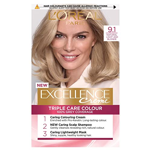 L'Oreal Permanent Hair Colour 9.1 Light Ash Blonde