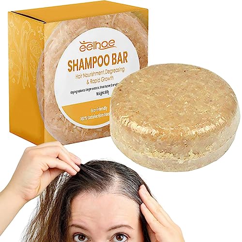 Maodom Shampoo Bar allo zenzero per la crescita dei capelli Shampoo per la crescita dei capelli allo zenzero biologico   65g Ginger Shampoo Bar controlla l'olio anti-forfora per il diradamento dei