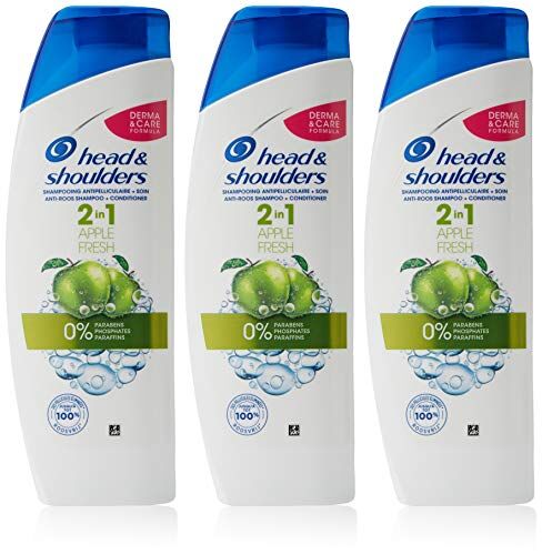 Head and Shoulders Apple Fresh Shampoo antiforfora 2 in 1, 270 ml, 3 pezzi