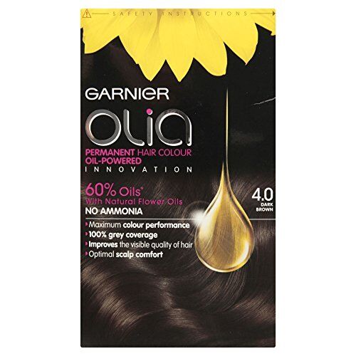 Garnier Olia, Colorazione per capelli, colore 4.0 castano scuro, 1 pezzo
