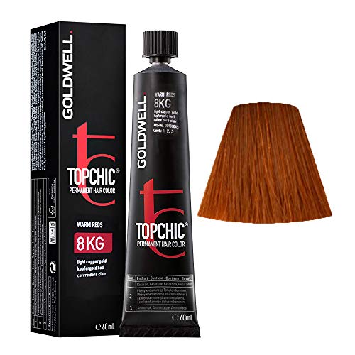 Goldwell Topchic Tinta per Capelli, 8 kg, Biondo chiaro ramato (Light copper gold), 1 confezione x 60 ml