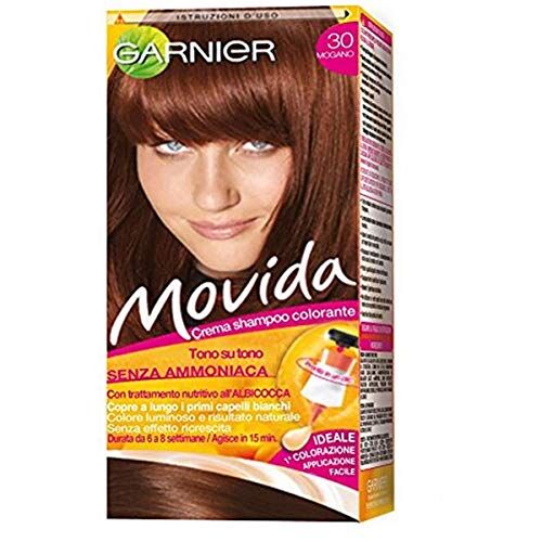 Garnier Movida Crema Shampoo Colorante, 30 Mogano