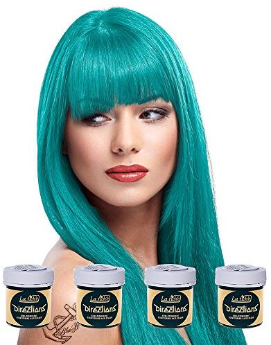 La Riche 8 x  Directions Semi-Permanent Hair Color 88ml Tubs TURQUOISE