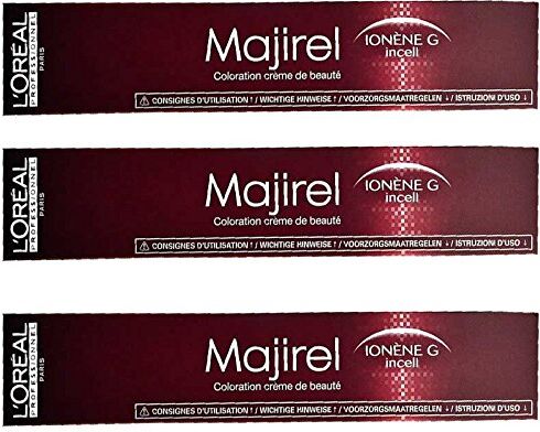 L'ORÉAL Majirel  Confezione da 3 x 50 ml, colore biondo chiaro dorato