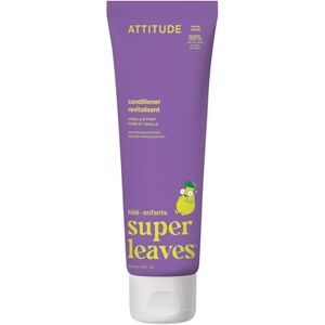 Attitude Hair Conditioner for Kids, Dermatologically Tested Products, Plant- and Mineral-Based Detangler, Vegan, Vanilla & Pear, 240 mL Attitude Hair Conditioner for Kids, Dermatologically Tested Products, Plant- and Mineral-Based Detangler, Vegan, Vanilla & Pear, 240 mL