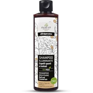 Natyr Altromercato Shampoo Illuminante capelli spenti argan e figue Shampoo Naturale Biologico olio argan puro 250 ml bio Natyr Altromercato Shampoo Illuminante capelli spenti argan e figue Shampoo Naturale Biologico olio argan puro 250 ml bio