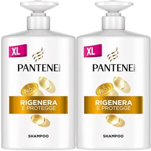 Pantene Pro-V Shampoo Rigenera E Protegge per Capelli Deboli, Secchi e Danneggiati. Protegge i Legami del Capello. Senza Siliconi, Olio Minerale e Coloranti. Formato Maxi Convenienza 2x1000ML Pantene Pro-V Shampoo Rigenera E Protegge per Capelli Deboli, Secchi e Danneggiati. Protegge i Legami del Capello. Senza Siliconi, Olio Minerale e Coloranti. Formato Maxi Convenienza 2x1000ML