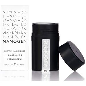Nanogen Cosmetico per capelli anti-diradamento con fibre capillare di cheratina 15 g, Castano medio Nanogen Cosmetico per capelli anti-diradamento con fibre capillare di cheratina 15 g, Castano medio