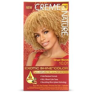 Creme of Nature Hair Color Colore per capelli Exotic Shine Color Ginger Blonde 10.01 Creme of Nature Hair Color Colore per capelli Exotic Shine Color Ginger Blonde 10.01