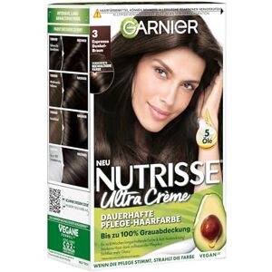 Garnier Nutrisse Creme Coloration Espresso marrone scuro 30, colorazione per capelli per permanente colore dei capelli (con 3 naehrenden Oli) – Confezione da (3 X 1 pezzi) Garnier Nutrisse Creme Coloration Espresso marrone scuro 30, colorazione per capelli per permanente colore dei capelli (con 3 naehrenden Oli) – Confezione da (3 X 1 pezzi)