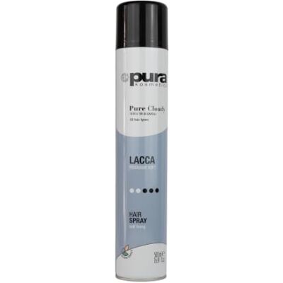 Pura Kosmetica Pure Cloudy Lacca Fissaggio Soft 500 ml Per Tutti i Tipi di Capelli, Fissaggio Leggero, Formato Grande 500 ml Pura Kosmetica Pure Cloudy Lacca Fissaggio Soft 500 ml Per Tutti i Tipi di Capelli, Fissaggio Leggero, Formato Grande 500 ml