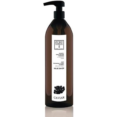 Pure Shampoo ricostruzione profonda del capello al caviale 1000 ml Pure Shampoo ricostruzione profonda del capello al caviale 1000 ml