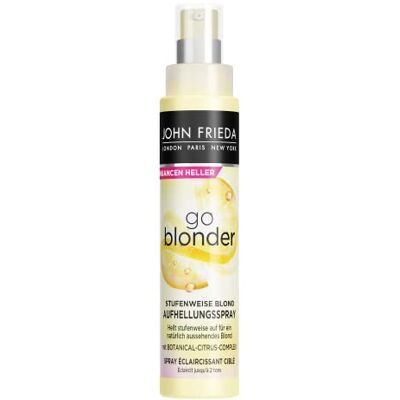 John Frieda Go Blonder spray sbiancante – gradualmente biondo – Contenuto: 100 ml – illumina gradualmente – per un biondo dall'aspetto naturale John Frieda Go Blonder spray sbiancante – gradualmente biondo – Contenuto: 100 ml – illumina gradualmente – per un biondo dall'aspetto naturale