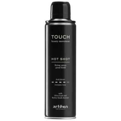 Artego Touch HOT SHOT Lacca 250ml Lacca spray a tenuta medio-forte Artego Touch HOT SHOT Lacca 250ml Lacca spray a tenuta medio-forte