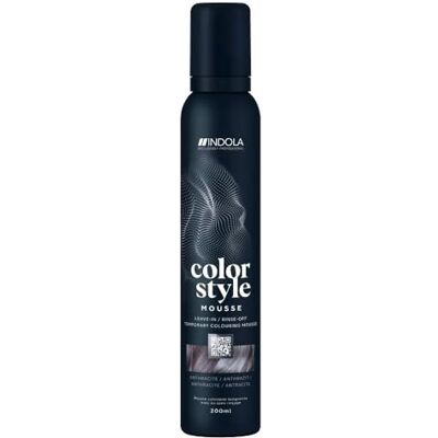 Indola Color Style Mousse Temporary Colour Anthracite 200ml Indola Color Style Mousse Temporary Colour Anthracite 200ml