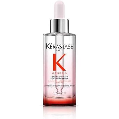 KÉRASTASE Genesis Hair Serum Previene la caduta dei capelli dalla spazzolatura, rafforza i capelli deboli, arricchito con zenzero e caffeina, 97% in meno di rotture KÉRASTASE Genesis Hair Serum Previene la caduta dei capelli dalla spazzolatura, rafforza i capelli deboli, arricchito con zenzero e caffeina, 97% in meno di rotture