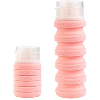 Elnwnnkc Contenitori pieghevoli salvaspazio con tappo a tenuta stagna per flaconi cosmetici per shampoo liquido, lozione, balsamo Elnwnnkc Contenitori pieghevoli salvaspazio con tappo a tenuta stagna per flaconi cosmetici per shampoo liquido, lozione, balsamo