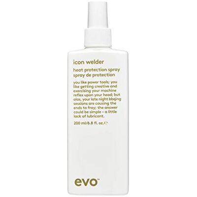 EVO Icon Welder Hot Tool Shaper, 200 ml, spray termico per tutti i tipi di capelli, protezione da calore e umidità, protezione UVA/UVB, per capelli lisci EVO Icon Welder Hot Tool Shaper, 200 ml, spray termico per tutti i tipi di capelli, protezione da calore e umidità, protezione UVA/UVB, per capelli lisci