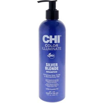 Shampoo Illuminante Colore Biondo Argento CHI - Neutralizzatore di Tonalità Shampoo Illuminante Colore Biondo Argento CHI - Neutralizzatore di Tonalità