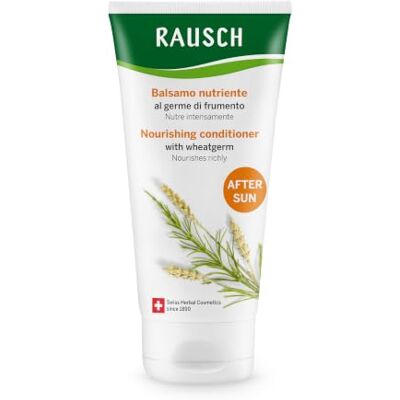 Rausch Balsamo nutriente al germe di frumento 150ml capelli secchi Nutre intensamente & protegge dalla secchezza, vegano & senza siliconi, con olio di germe di frumento & equiseto, Svizzera Rausch Balsamo nutriente al germe di frumento 150ml capelli secchi Nutre intensamente & protegge dalla secchezza, vegano & senza siliconi, con olio di germe di frumento & equiseto, Svizzera
