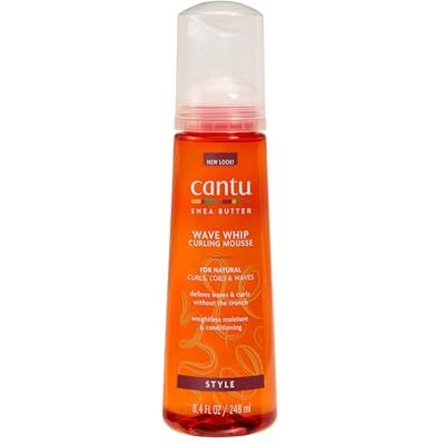 CANTU Wave Whip Curling Mousse – Trattamento per la cura profonda – idrata intensa – rende i capelli morbidi e maneggevoli – per capelli danneggiati, secchi o ruvidi – 248 ml CANTU Wave Whip Curling Mousse – Trattamento per la cura profonda – idrata intensa – rende i capelli morbidi e maneggevoli – per capelli danneggiati, secchi o ruvidi – 248 ml