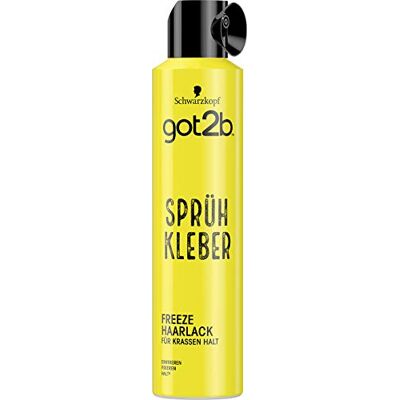 got2b Schwarzkopf Gel spray freeze per capelli, ultra forte, 1 confezione (1 x 300 ml). got2b Schwarzkopf Gel spray freeze per capelli, ultra forte, 1 confezione (1 x 300 ml).