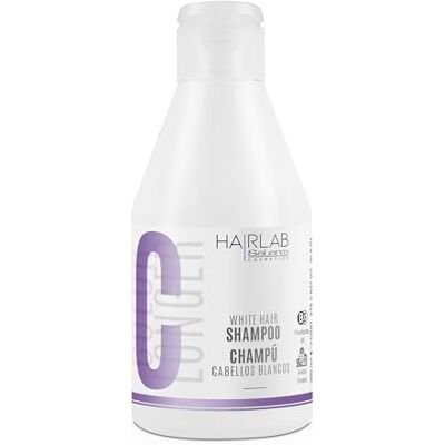 SALERM Shampoo per capelli bianchi e decolorati White Hair Lab Shampoo 300 ml Elimina i toni gialli Aggiunge luminosità ai capelli grigi e biondi Senza parabeni SALERM Shampoo per capelli bianchi e decolorati White Hair Lab Shampoo 300 ml Elimina i toni gialli Aggiunge luminosità ai capelli grigi e biondi Senza parabeni