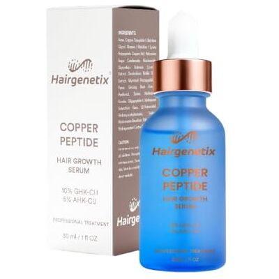 Hairgenetix Siero Crescita Capelli Peptidi di Rame GHK-Cu & AHK-Cu Anti Caduta Capelli Trattamento Cuoio Capelluto Uomo e Donna 30ml Hairgenetix Siero Crescita Capelli Peptidi di Rame GHK-Cu & AHK-Cu Anti Caduta Capelli Trattamento Cuoio Capelluto Uomo e Donna 30ml