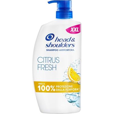 Head & Shoulders Citrus Fresh Shampoo Antiforfora Capelli Grassi 1000ml Flacone con Dosatore. Fino al 100% Protezione dalla Forfora. Clinicamente Testato. Uso Quotidiano. Freschezza agli Agrumi Head & Shoulders Citrus Fresh Shampoo Antiforfora Capelli Grassi 1000ml Flacone con Dosatore. Fino al 100% Protezione dalla Forfora. Clinicamente Testato. Uso Quotidiano. Freschezza agli Agrumi