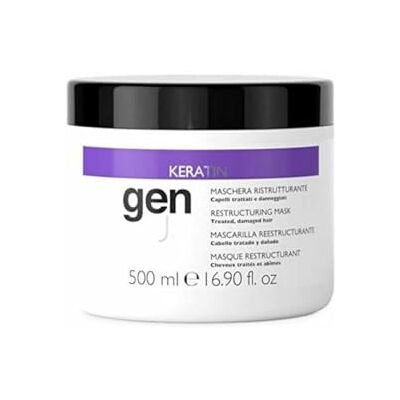 Genus Maschera Ristrutturante Keratin per Capelli Trattati e Danneggiati 500 ml Genus Maschera Ristrutturante Keratin per Capelli Trattati e Danneggiati 500 ml