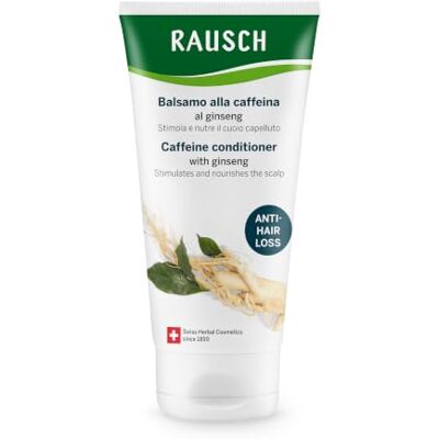 Rausch Balsamo alla caffeina al ginseng 150ml anticaduta Rivitalizza il cuoio capelluto & rinforza i capelli, vegano & senza siliconi, con estratti di ortica & guaranà, Svizzera Rausch Balsamo alla caffeina al ginseng 150ml anticaduta Rivitalizza il cuoio capelluto & rinforza i capelli, vegano & senza siliconi, con estratti di ortica & guaranà, Svizzera