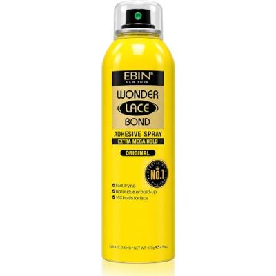 EBIN NEW YORK , Spray adesivo Wonder Lace Bond (180 ml, tenuta estrema) EBIN NEW YORK , Spray adesivo Wonder Lace Bond (180 ml, tenuta estrema)