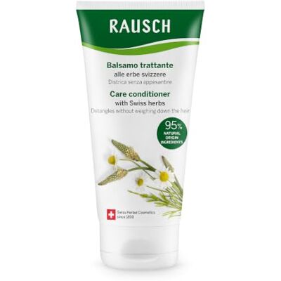 Rausch Balsamo trattante alle erbe svizzere 150ml capelli normali Tratta delicatamente & dona lucentezza e morbidezza, vegano & senza siliconi, con equiseto & piantaggine, Svizzera Rausch Balsamo trattante alle erbe svizzere 150ml capelli normali Tratta delicatamente & dona lucentezza e morbidezza, vegano & senza siliconi, con equiseto & piantaggine, Svizzera