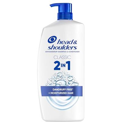 Head & Shoulders Classic Clean Shampoo e Balsamo Antiforfora 2 in 1, 1000ml con Dosatore. Fino al 100% Protezione dalla Forfora. Clinicamente Testato. Tutti i Tipi di Cute e Capelli. Uso Quotidiano Head & Shoulders Classic Clean Shampoo e Balsamo Antiforfora 2 in 1, 1000ml con Dosatore. Fino al 100% Protezione dalla Forfora. Clinicamente Testato. Tutti i Tipi di Cute e Capelli. Uso Quotidiano