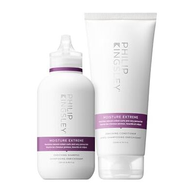Philip Kingsley Set di shampoo e balsamo idratante Moisture Extreme Per capelli ricci, secchi e danneggiati 250 ml e 200 ml Philip Kingsley Set di shampoo e balsamo idratante Moisture Extreme Per capelli ricci, secchi e danneggiati 250 ml e 200 ml