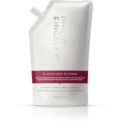 Philip Kingsley Elasticizer Extreme Trattamento riparatore della maschera per capelli Deep Conditioning Pre Shampoo Maschera Condizionante Profonda Busta di ricarica da 1000 ml Philip Kingsley Elasticizer Extreme Trattamento riparatore della maschera per capelli Deep Conditioning Pre Shampoo Maschera Condizionante Profonda Busta di ricarica da 1000 ml