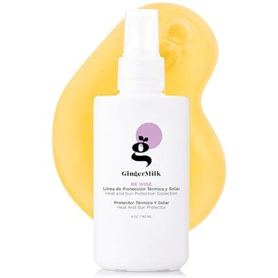 Ginger Milk Natural Care Estratto di radice di zenzero Protezione termica e solare per tutti i tipi di capelli da donna e uomo, stimola la crescita e controlla la perdita 6 onz Be Wise Ginger Milk Natural Care Estratto di radice di zenzero Protezione termica e solare per tutti i tipi di capelli da donna e uomo, stimola la crescita e controlla la perdita 6 onz Be Wise