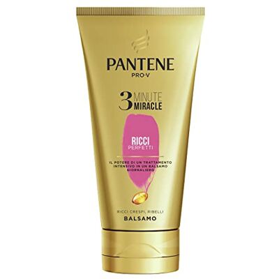 Pantene Balsamo Capelli Ricci Pro-V Balsamo 3 Minute Miracle Ricci adatti, per Capelli Ricci, Crespi e Ribelli, Nutre senza appesantire 150ml Pantene Balsamo Capelli Ricci Pro-V Balsamo 3 Minute Miracle Ricci adatti, per Capelli Ricci, Crespi e Ribelli, Nutre senza appesantire 150ml