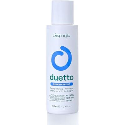 Cespuglia , Duetto Fluido protettivo Termoprotettore e Anticrespo per tutti i tipi di Capelli, ad azione Illuminante, Rigenerante, Protegge dal Calore di Asciugacapelli e Piastre, Bio e Vegano, 100 ml Cespuglia , Duetto Fluido protettivo Termoprotettore e Anticrespo per tutti i tipi di Capelli, ad azione Illuminante, Rigenerante, Protegge dal Calore di Asciugacapelli e Piastre, Bio e Vegano, 100 ml