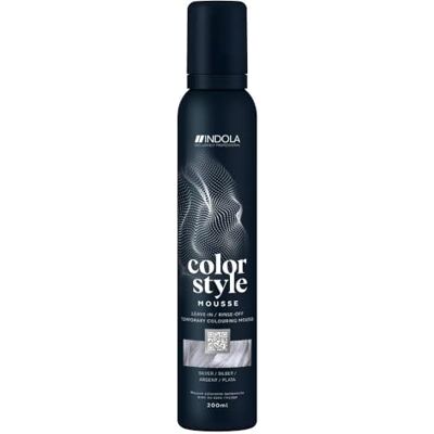 Indola Color Style Mousse Temporary Colour Silver 200ml Indola Color Style Mousse Temporary Colour Silver 200ml