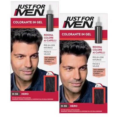 Just for men Shampoo in colore nero naturale (confezione da 2) Just for men Shampoo in colore nero naturale (confezione da 2)