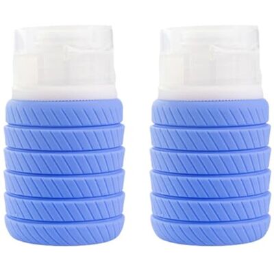 ZEPFJHE Contenitori pieghevoli salvaspazio per tappo a tenuta stagna per shampoo liquido, lozione, balsamo, shampoo ZEPFJHE Contenitori pieghevoli salvaspazio per tappo a tenuta stagna per shampoo liquido, lozione, balsamo, shampoo
