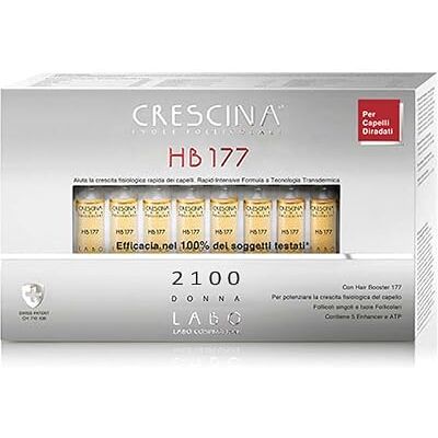 CRESCINA Transdermic Isole Follicolari HB 177 Trattamento Hair Booster per la Ricrescita dei capelli 2100 Donna 40 fiale CRESCINA Transdermic Isole Follicolari HB 177 Trattamento Hair Booster per la Ricrescita dei capelli 2100 Donna 40 fiale