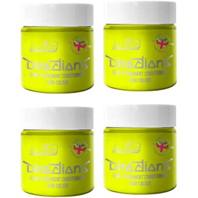 La Riche 4 x Semi-Permanent Hair Color 100ml Tub (Fluorescent Yellow) La Riche 4 x Semi-Permanent Hair Color 100ml Tub (Fluorescent Yellow)