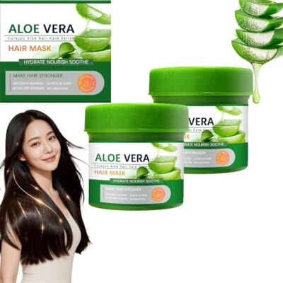 Generic Maschera Idratante per Capelli all'Aloe Vera, Balsamo Nutriente con Vitamina E, per Capelli Secchi e Danneggiati, Ripara le Doppie Punte, Riduce l'Effetto Crespo Generic Maschera Idratante per Capelli all'Aloe Vera, Balsamo Nutriente con Vitamina E, per Capelli Secchi e Danneggiati, Ripara le Doppie Punte, Riduce l'Effetto Crespo