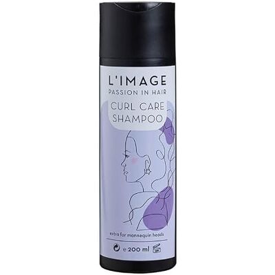 L'IMAGE GmbH Curl Care Shampoo, liquido 200 ml, per capelli ricci e crespi, idratante, per teste di allenamento e parrucche L'IMAGE GmbH Curl Care Shampoo, liquido 200 ml, per capelli ricci e crespi, idratante, per teste di allenamento e parrucche