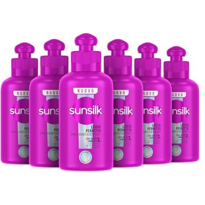 Sunsilk , Crema Lisciante & Districante Liscio Perfetto, Crema Capelli Senza Risciacquo Anti Crespo, Formula con 7% LISS-ALIGN COMPLEX con Biotina, Olio di Argan e Vitamina C, 6 Pezzi da 200 ml Sunsilk , Crema Lisciante & Districante Liscio Perfetto, Crema Capelli Senza Risciacquo Anti Crespo, Formula con 7% LISS-ALIGN COMPLEX con Biotina, Olio di Argan e Vitamina C, 6 Pezzi da 200 ml