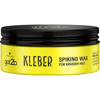 got2b Colla Spiking Wax Tenuta 6 (75 ml), cera per capelli con presa larga per stili verticali, gel per capelli per uomini modellato come una cera, e mantiene come una colla got2b Colla Spiking Wax Tenuta 6 (75 ml), cera per capelli con presa larga per stili verticali, gel per capelli per uomini modellato come una cera, e mantiene come una colla