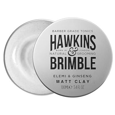 Hawkins & Brimble Matt Clay 100 ml/100,5 ml – Non Grasso Matte Hair Styling per gli uomini ammorbidisce le riparazioni, permette il restyling Il nostro acclamato profumo di firma sottile Hawkins & Brimble Matt Clay 100 ml/100,5 ml – Non Grasso Matte Hair Styling per gli uomini ammorbidisce le riparazioni, permette il restyling Il nostro acclamato profumo di firma sottile